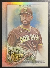 ERIC HOSMER SP Short Print Silver Portrait 2022 Topps Allen & Ginter #318