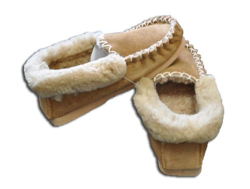 Unisex Australian Sheepskin Wool Moccasins Slippers Mocasin Mocassin Leather Ugg - Picture 60 of 150