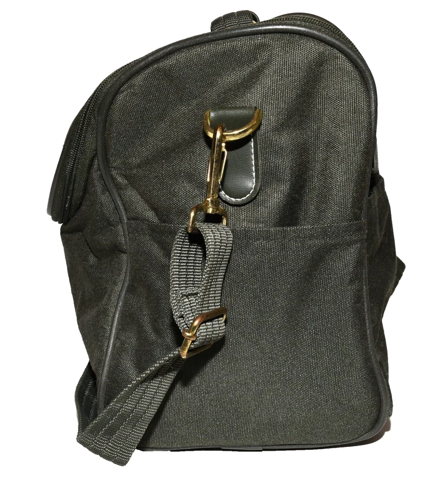 Bolso de mano Diane Von Furstenberg de lona verde oscuro con correa para el hombro fin de semana Foto 4 de 4