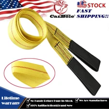 Nylon 6' x 2" Heavy Duty Lifting Hoist Sling Flat Loop Tow Strap Web Lift Sling