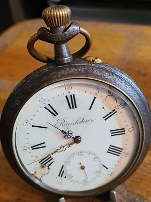 Montre à Gousset Régulateur Vintage - Chronomètre De Poche Homme, Occasion Très Bon état