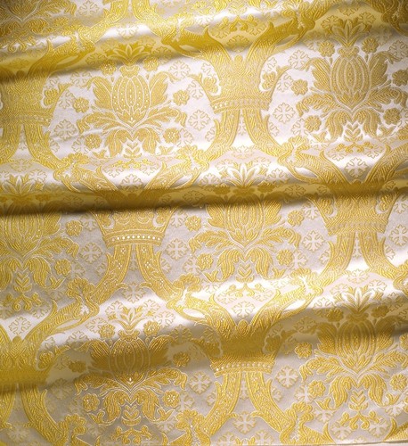 Vestido de iglesia de brocado litúrgico griego ortodoxo 150 cm de ancho tela Jacquard - Imagen 5 de 16
