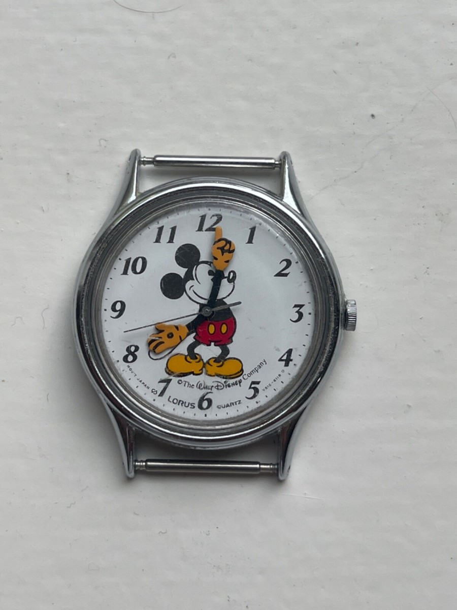 Vintage Lorus Mickey Mouse Watch V515-6000 ~ New Battery Vintage DISNEY LORUS V515-6000 Gold Mickey Mouse Watch New  main image 4