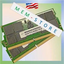 64GB 2x 32GB DDR5-4800 SODIMM RAM Dell XPS 15 9520, 15 9530, 17 9720 Compatible