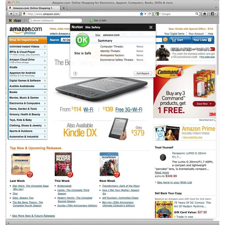 New Norton Internet Security 5 For 1 Mac Full Retail Version NIS 21201722 - Image 3 of 4