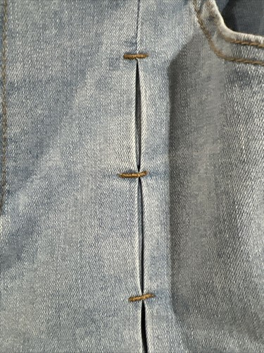 CIDER Closet’s Happy Hour Damen Pin Tucked Light Wash Jeans Gr. XL Hippie - Bild 3 von 5