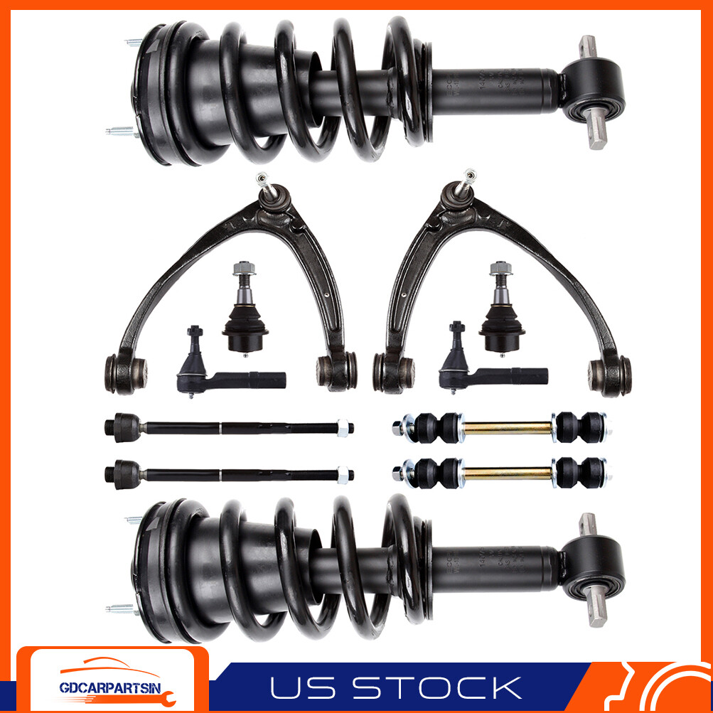 Cadillac Chevy GMC Complete Strut Assembly with Control Arms Ball Joints & Tie Rods