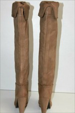 COMPTOIR DES COTONNIERS  Bottes Cuissardes Cuir Marron Clair T 38 TBE