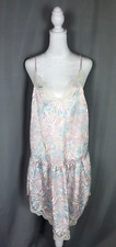 Vintage Gilligan O'Malley Nightgown Womens Pink Satin Drop Waist Coquette S 8 10