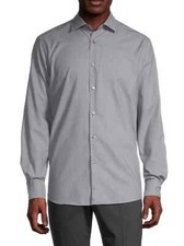 ERMENEGILDO ZEGNA Premium Cotton Regular Fit Button-Up Shirt UWX14SRF5 MSRP 385