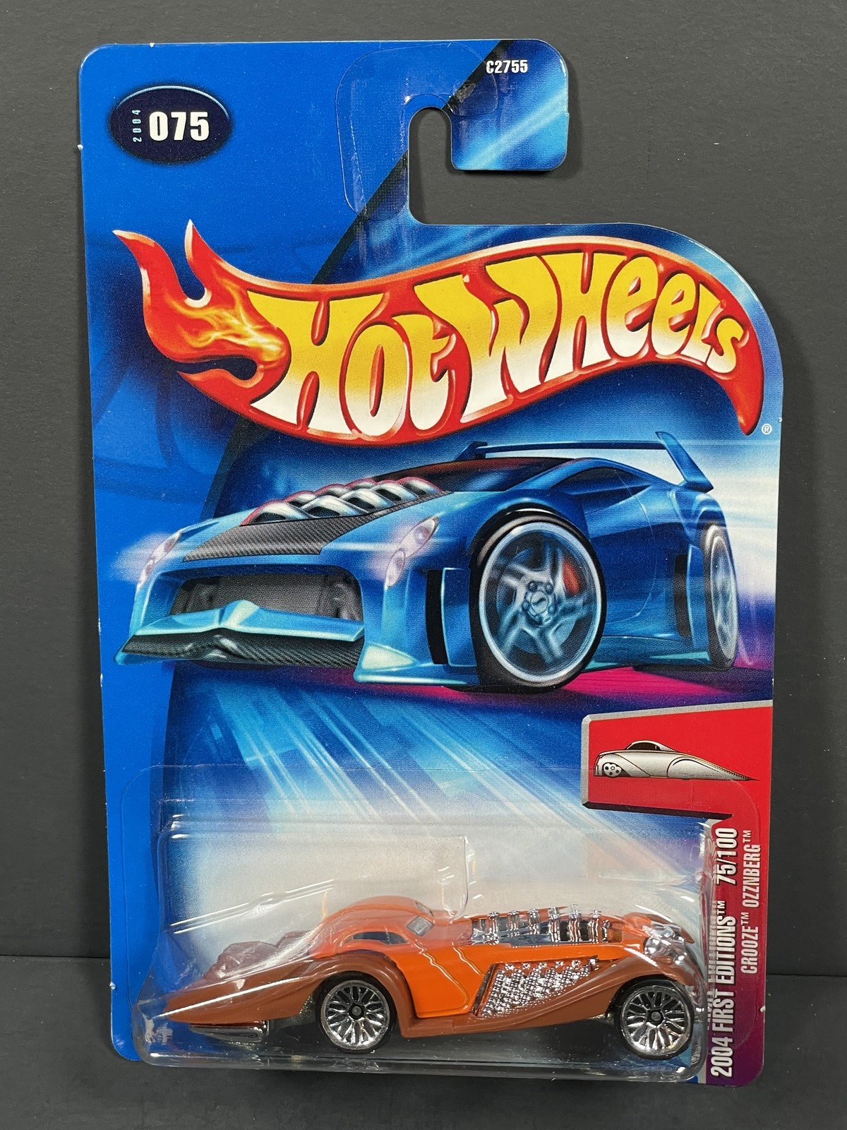 2004 HOT WHEELS Crooze Ozzenberg, Orange, First Editions Collectors #75