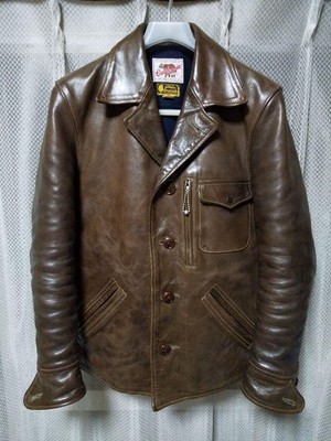 Rainbow Country Horse Hide 40s Leather Car Coat Jacket size 34 | eBay