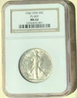 1942 DDR Walking Liberty Half Dollar MS 62 FS-009