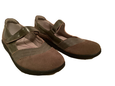 SANITA Black Leather Mary Jane Comfort Shoes Women's EU 36