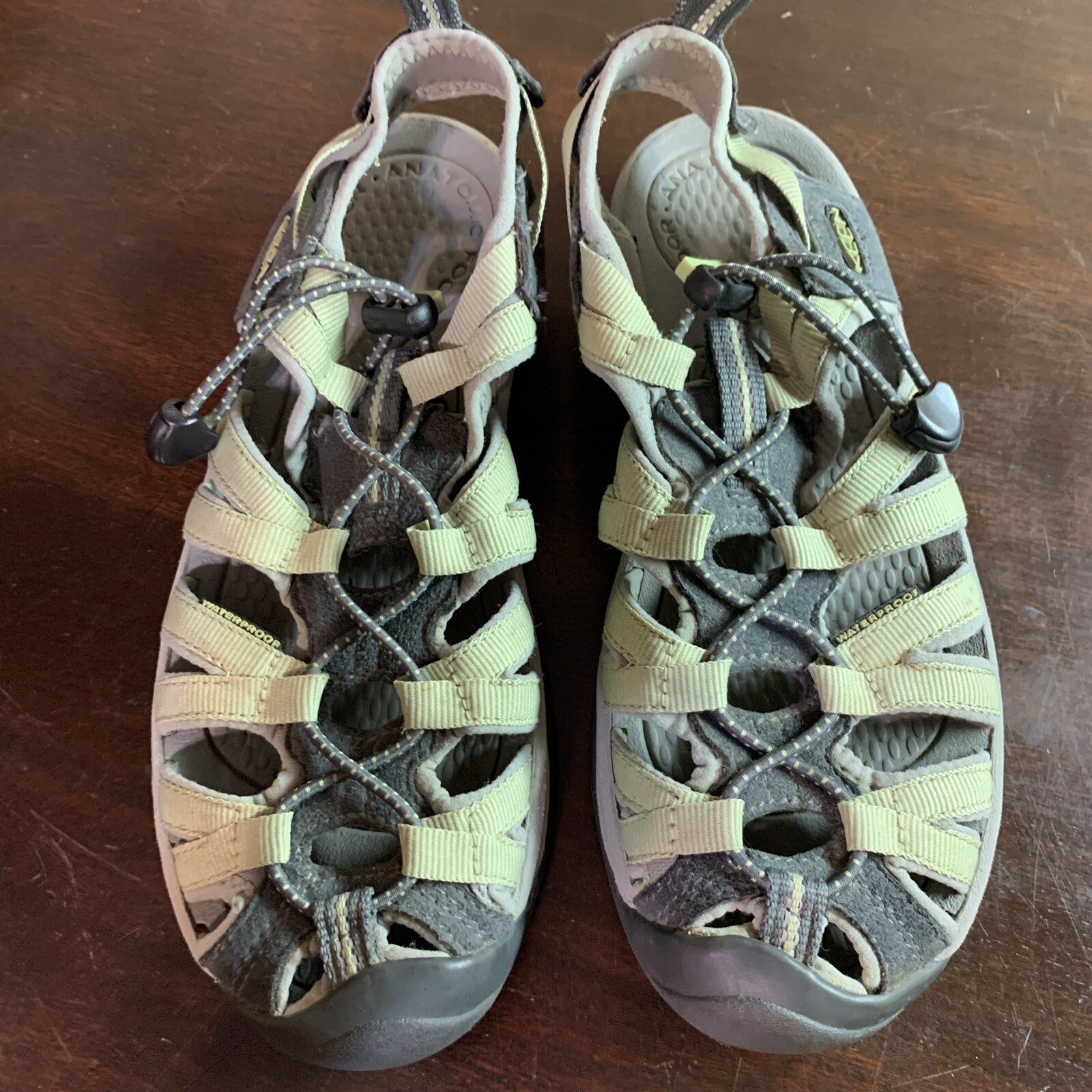 Sandali donna Keen taglia 6 Whisper Gate grigio verde scarpe impermeabili da trekking