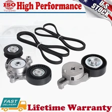 Drive Belt Tensioner and idler Pulley Serpentine Belt kit for Toyota Camry 2.5L