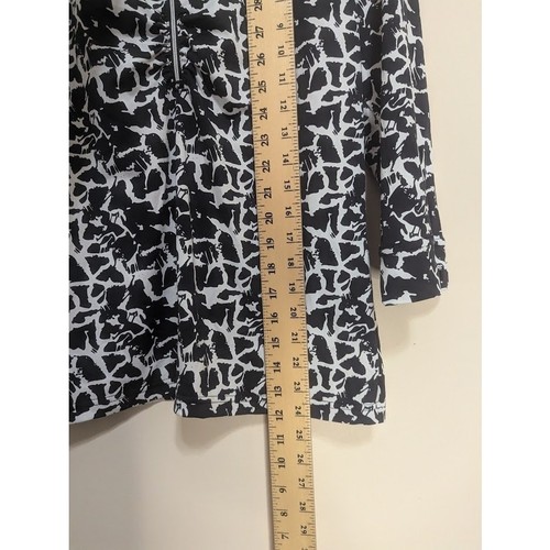 Sport Haley 1/4 Zip Polo Black & White Women’s Medium 3/4 Sleeve Golf Leisure - Picture 5 of 8