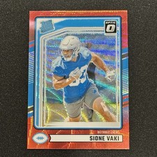 2024 Panini Donruss Optic Sione Vaki Rated Rookie Red Wave Prizm #332 Lions