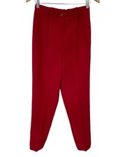 Carlisle Dress Pants Size 6 Pleated Wool Retro Classic Career Office Work Prepp