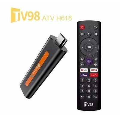 TV98 ATV H618 8K TV Smart Stick 2.4/5G dual wifi6 BT 5.0 Media Player Andriod 14