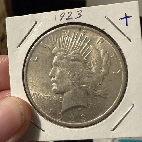 1923 Silver Peace Dollar AU details fast shipping