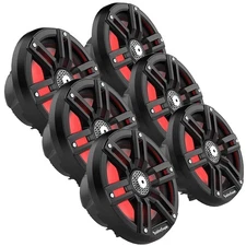 Rockford Fosgate M2-65B 6.5" Color Optix Marine 2-Way System (3 Pairs)