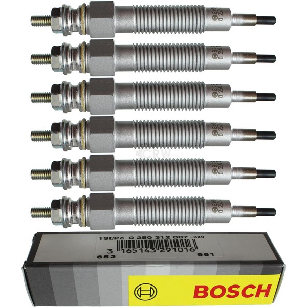 6X Bosch GlüHkerzen FüR Ssangyong Rexton Gab_ 2.7 Xdi Rexton/Rexton II QJ 2.0-image