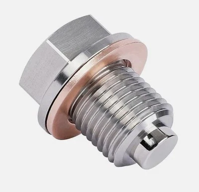 M14 x 1.25mm Stainless Steel Engine Neodymium Magnetic Oil Drain Plug Sump Pan - Image 1 of 3