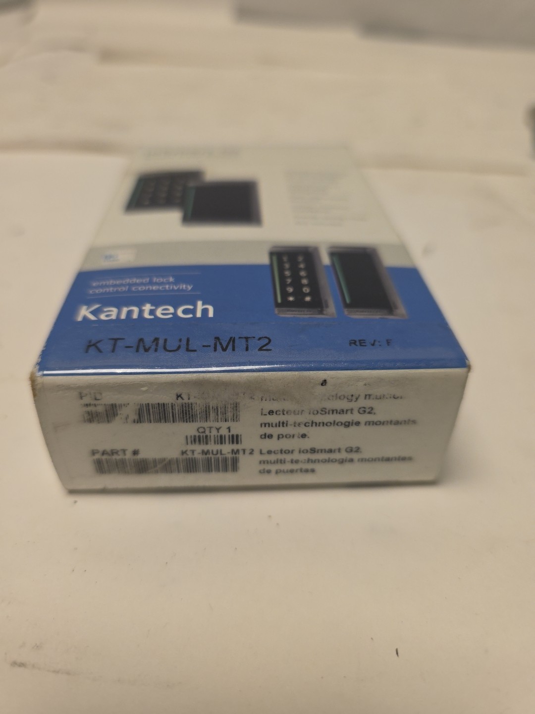 Kantech ioSmart G2 Smart Card Reader Multi Technology, Black KT-MUL-MT2 REV_F
