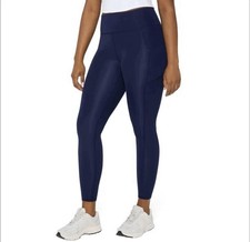Fabletics Womens Oasis Pureluxe Legging, NWT, Navy, S, Pocket, High Waist, Soft