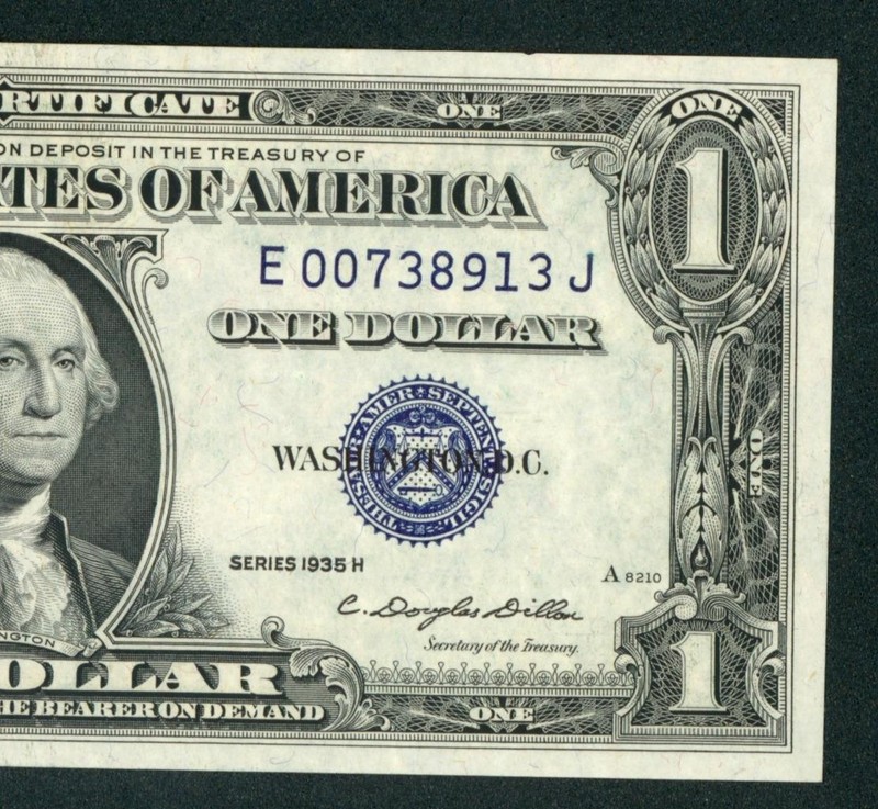 $1 1935 ((CHOICE CU)) Silver Certificate Note ** PAPER CURRENCY AUCTIONS