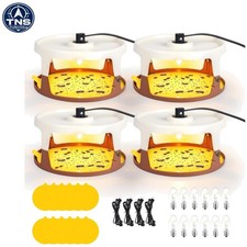 Effortless Indoor Flea Control: 4-Pack Flea Light Traps with 12 Bulbs Refills
