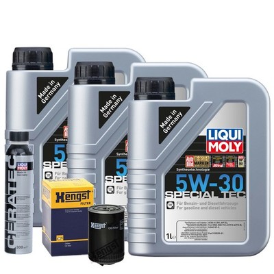 Motoröl 5W30 LIQUI MOLY Leichtlauf Special Tec 3L+HENGST Ölfilter +Cera Tec