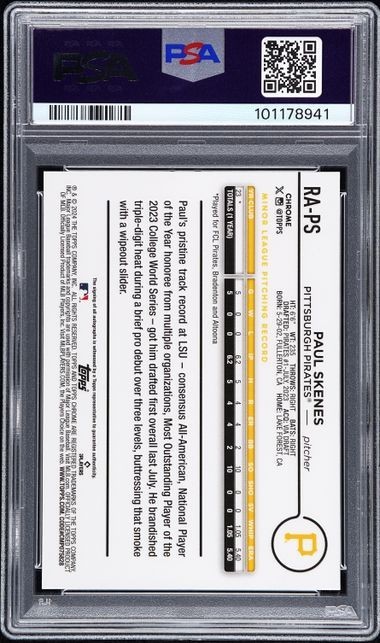 2024 Topps Chrome Update Rookie Autographs Red Wave