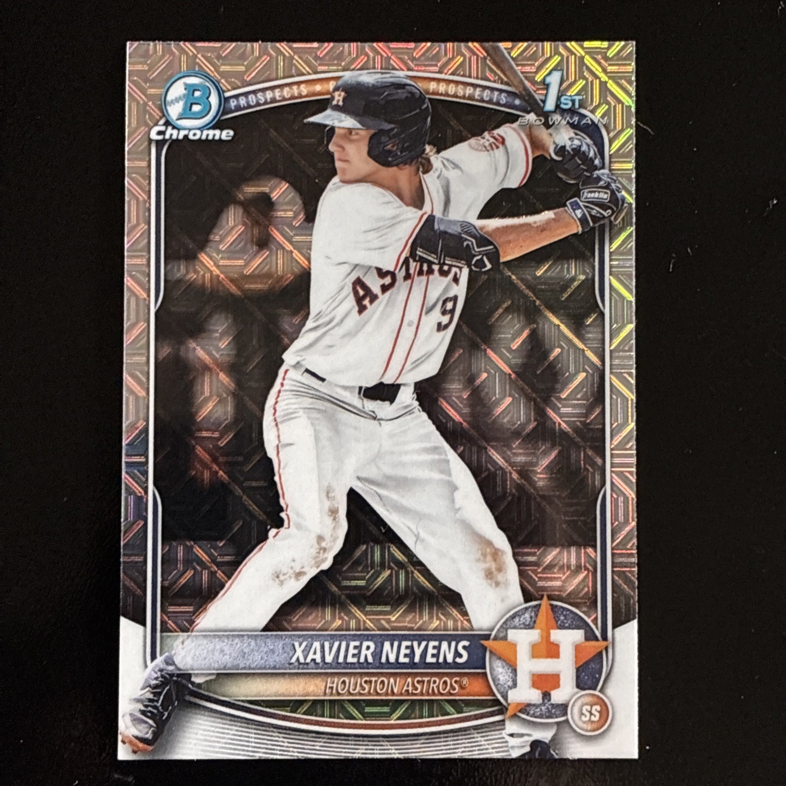 2025 Bowman 1st Draft - Chrome Xavier Neyens #BDC-2 Mojo Refractor (RC) Astros