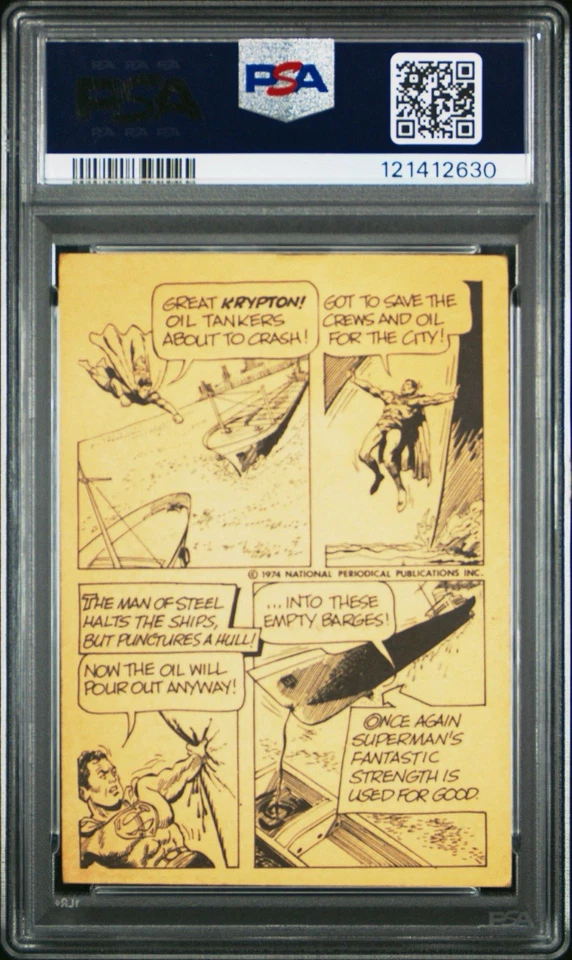 1974 Warner Bros SUPERMAN National Periodical Cards PSA 2.5 Good + - Image 2 of 2