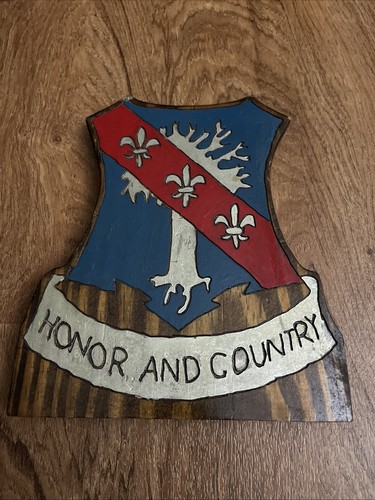 327th Parachute Infantry Regiment Crest Carving,DUI,PIR,101st Airborne Division