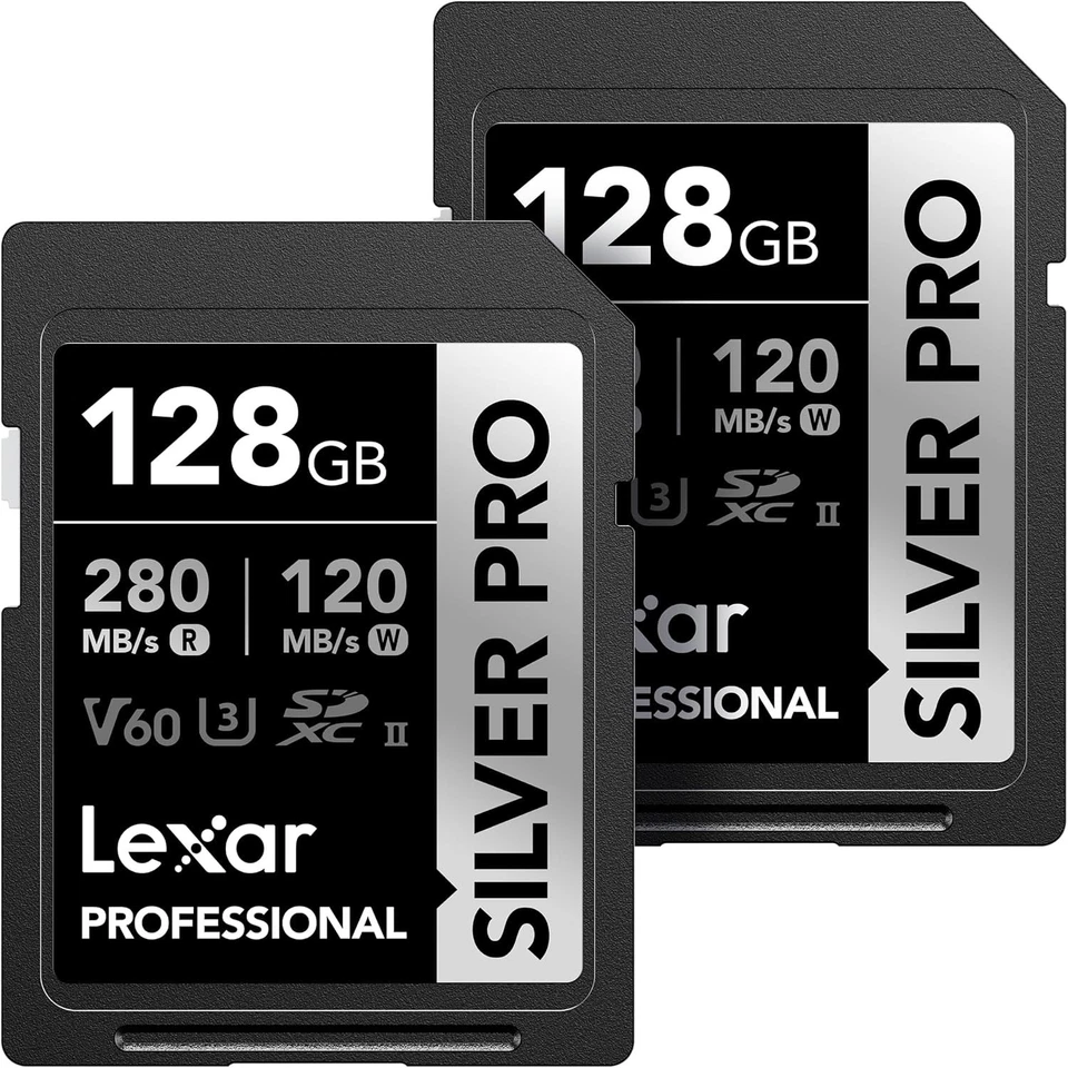 Professional 128GB UHS-II Silver Pro Card 2-Pack - Image 3 of 4