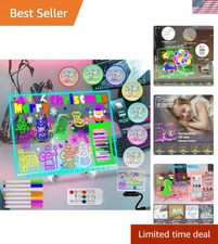 USB-Powered LED Light-Up Writing Board - 11.81x7.9 Inch Dry Erase Accessory