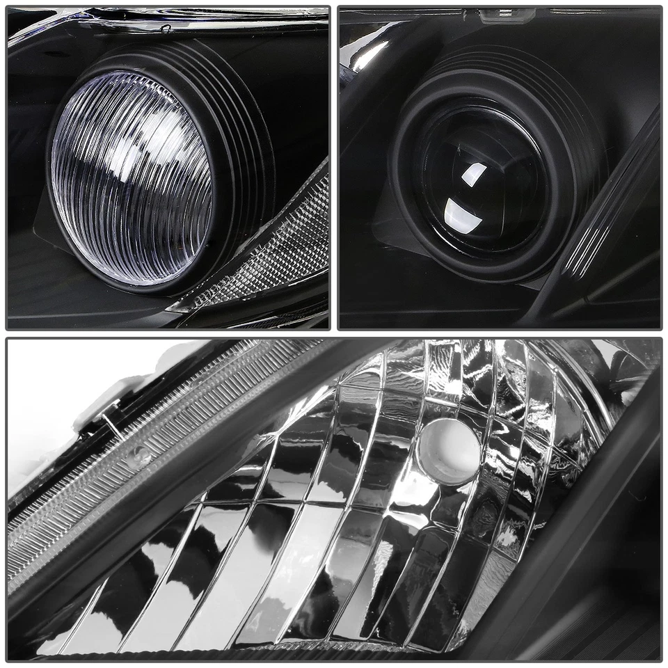 PARA 07-09 TOYOTA CAMRY CARCASA NEGRA TRANSPARENTE ESQUINA PROYECTOR FARO Foto 2 de 4