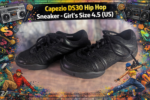 Capezio DS30 Split Sole Dance Hip Hop Sneakers Gently Used US Big Kids Size 4.5