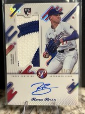 2025 Topps Pristine Rookie Jumbo Relic Autograph River Ryan #RJAR-RR /25 Dodgers