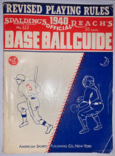 1940 Spalding's Official Baseball Guide TED WILLIAMS ROOKIE YEAR BOSTON RED SOX