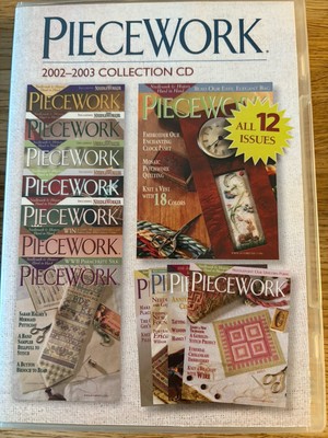 PieceWork 2002-2003 Magazine 12 issue Collection CD (CD-ROM) knitting