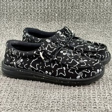 Hey Dude Wally Skeletons Glow in Dark Shoes Moccasin RARE 42629-001 Youth Size 2