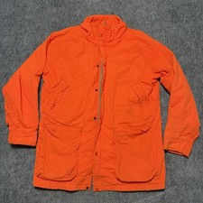 VTG 80s Woolrich Blaze Orange Hunting Jacket Parka Made in USA Men's Large 3704