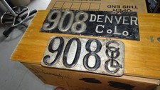 Colorado License Plate before 1913 (Prestate)