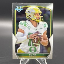 2022 Topps Bowman University U Chrome Bo Nix RC #61 Oregon Ducks Denver Broncos