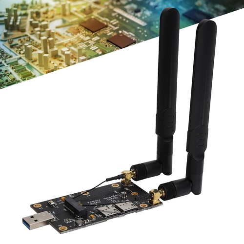 M.2 To USB3.0 With SIM Card Slot Antenna Connector For 3G/4G/5G Module Adapte FY - Afbeelding 5 van 24