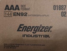Energizer Industrial EN92 AAA 144 Counts Batteries - Made in The USA